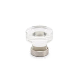 Emtek - Grayson Crystal Knob, Cabinet, 1-1/4'', US15 - Satin Nickel