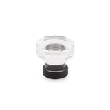 Emtek - Grayson Crystal Knob, Cabinet, 1-1/4'', US19 - Flat Black