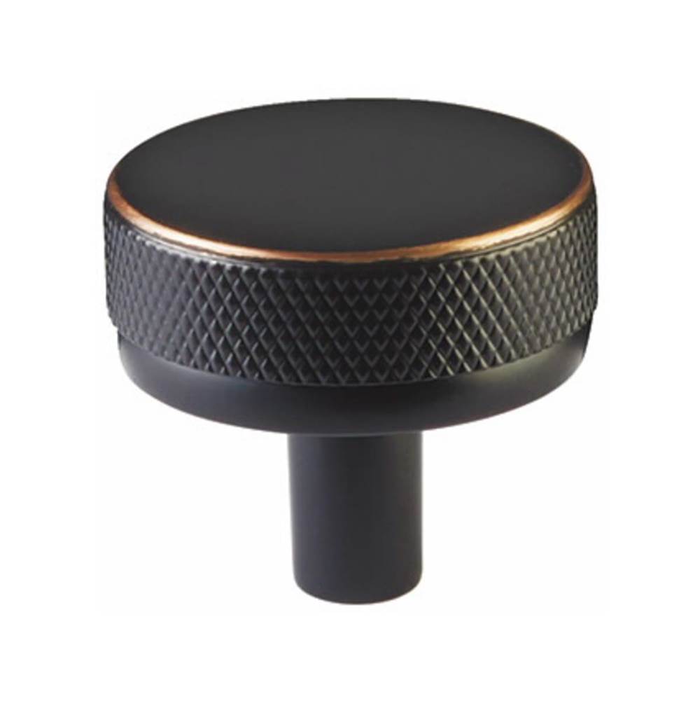 Emtek - SELECT Cabinet Knob 1-1/4'', Conical Stem US10B, Knurled Knob US4 - Oil Rubbed Bronze
