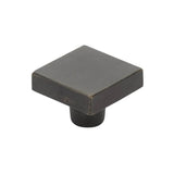Emtek - Rustic Modern Square Knob, 1-5/8'', MB - Medium Bronze Patina
