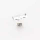 Emtek - Crystal T Knob, 2-1/8'', US14 - Polished Nickel