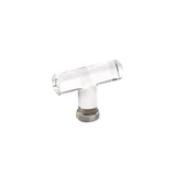 Emtek - Crystal T Knob, 2-1/8'', US15 - Satin Nickel
