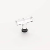 Emtek - Crystal T Knob, 2-1/8'', US19 - Flat Black