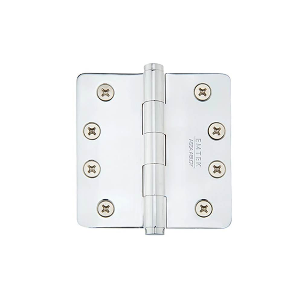 Emtek - 9600 Brass Hinge, SD, US1/4''RdCr, 4x4'', US26 - Polished Chrome