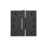 Emtek - Square Barrel Hnge, SldBrs, SqCr, 4x4'', 0.125'' Thickness, US19 - Flat Black