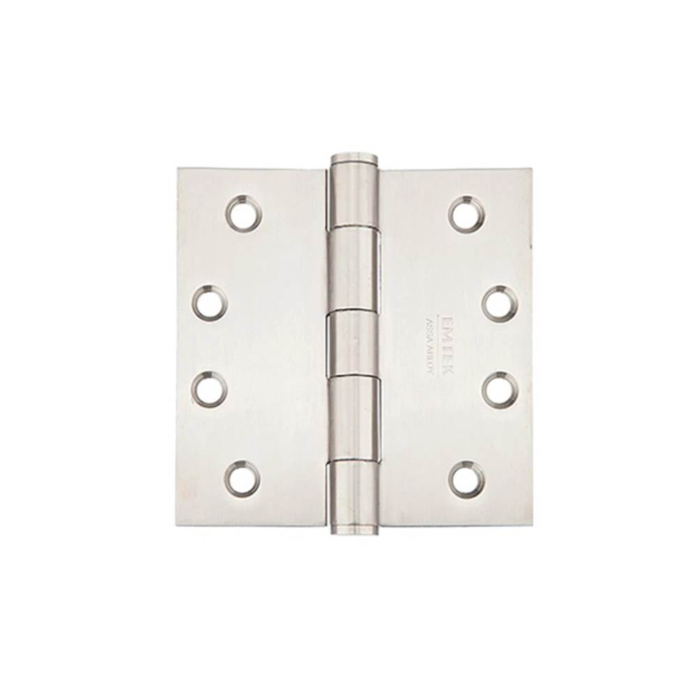 Emtek - S.S.Hinges, 4.0 x 4.0, square, RD, PB, 304 - Brushed Stainless Steel