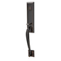 Emtek - Sgl Cyl, Adams Tub Ent, Freestone Lever, RH, US10B - Oil Rubbed Bronze
