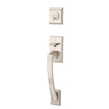 Emtek - Sgl Cyl, Ares Tub Ent, Argos Lever, LH, US15 - Satin Nickel