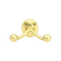 Emtek - Dbl Hook with Oval Foot, US3NL - Unlacquered Brass
