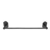 Emtek - Bronze Towel Bar, No.1 Rosette, 12'', FB - Flat Black Bronze Patina