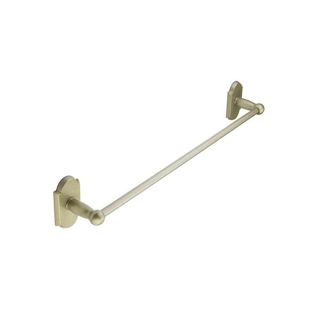 Emtek - Brz Towel Bar, Rose 1, 30'', TWB - Tumbled White Bronze