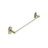 Emtek - Bronze Towel Bar, No.6 Rosette, 12'', TWB - Tumbled White Bronze