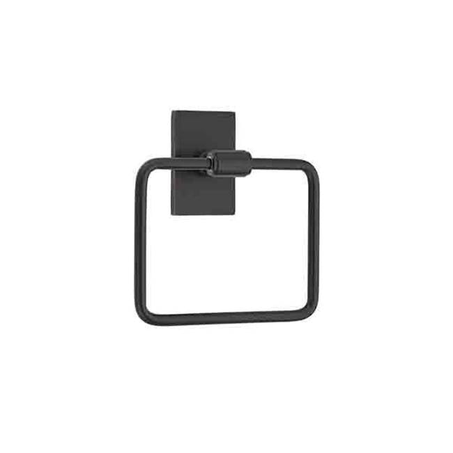 Emtek - Transitional Brass Towel Ring, Small Disc Rosette, US4 - Satin Brass
