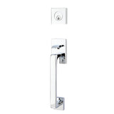 Emtek - Sgl Cyl, Baden Tub Ent, Argos Lever, LH, US26 - Polished Chrome