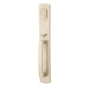 Emtek - Sgl Cyl, Brighton Tub Ent, Aurora Lever, LH, TWB - Tumbled White Bronze