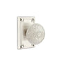 Emtek - Concealed, Passage, Arts and Crafts Rectangular Rosette, Lancaster Knob, US15 - Satin Nickel