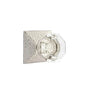 Emtek - Passage, Hammered Rosette, Old Town Crystal Knob, US15 - Satin Nickel