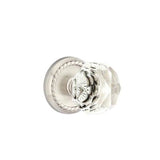 Emtek - Concealed, Privacy, Rope Rosette, Diamond Crystal Knob, US15 - Satin Nickel