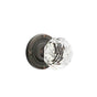 Emtek - Privacy, Ribbon and Reed Rosette, Diamond Crystal Knob, US10B - Oil Rubbed Bronze