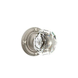 Emtek - Privacy, Ribbon and Reed Rosette, Diamond Crystal Knob, US15A - Pewter