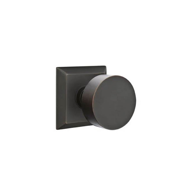 Emtek - Passage, Quincy Rosette, Round Knob, US10B - Oil Rubbed Bronze
