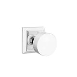 Emtek - Concealed, Privacy, Quincy Rosette, Round Knob, US26 - Polished Chrome