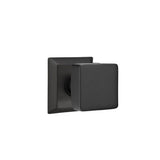 Emtek - Concealed, Passage, Quincy Rosette, Square Knob, US19 - Flat Black
