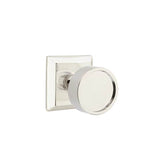 Emtek - Passage, Quincy Rosette, Verve Knob, US14 - Polished Nickel