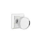 Emtek - Concealed, Privacy, Quincy Rosette, Verve Knob, US26 - Polished Chrome