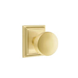 Emtek - Dummy, Wilshire Rosette, Laurent Knob, US4 - Satin Brass