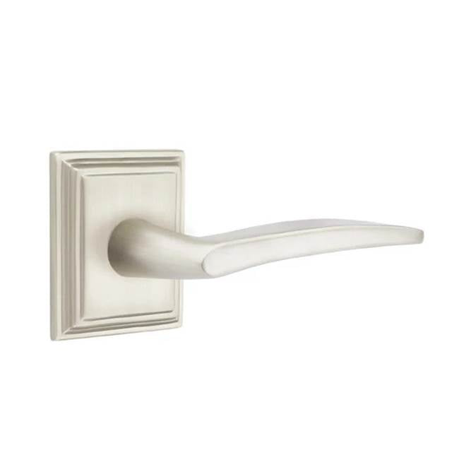 Emtek - Dummy, Wilshire Rosette, Poseidon Lever, US15 - Satin Nickel