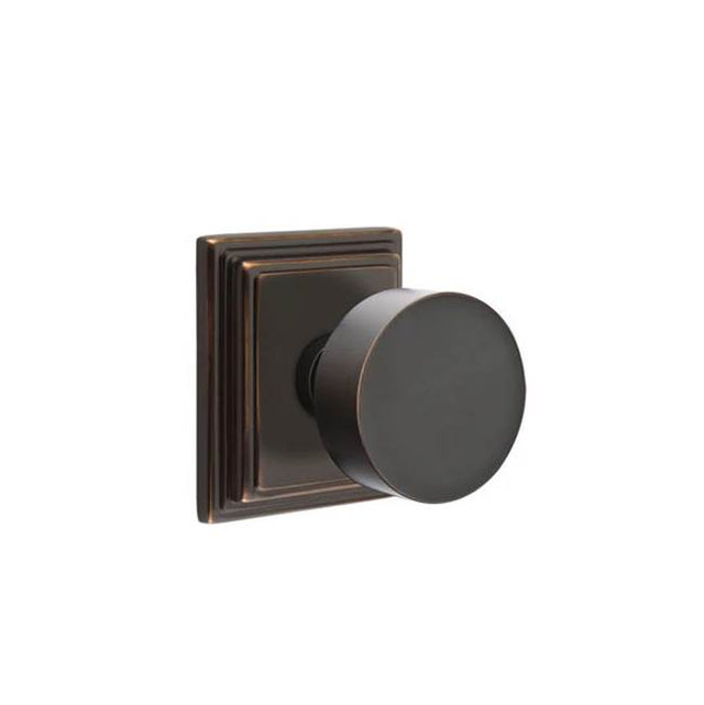 Emtek - Passage, Wilshire Rosette, Round Knob, US10B - Oil Rubbed Bronze