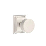 Emtek - Passage, Wilshire Rosette, Round Knob, US15 - Satin Nickel