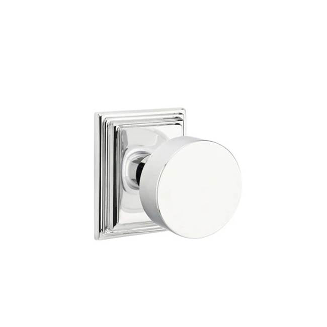 Emtek - Passage, Wilshire Rosette, Round Knob, US26 - Polished Chrome