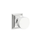 Emtek - Concealed, Passage, Wilshire Rosette, Round Knob, US26 - Polished Chrome
