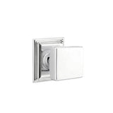 Emtek - Passage, Wilshire Rosette, Square Knob, US26 - Polished Chrome