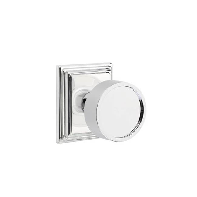 Emtek - Passage, Wilshire Rosette, Verve Knob, US26 - Polished Chrome
