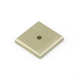 Emtek - Brz Cab Square Back Plate, 1-1/4'', TWB - Tumbled White Bronze