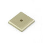 Emtek - Brz Cab Square Back Plate, 1-1/4'', TWB - Tumbled White Bronze