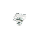 Emtek - Lido Crystal Knob, 1-3/8'', US3NL - Unlacquered Brass
