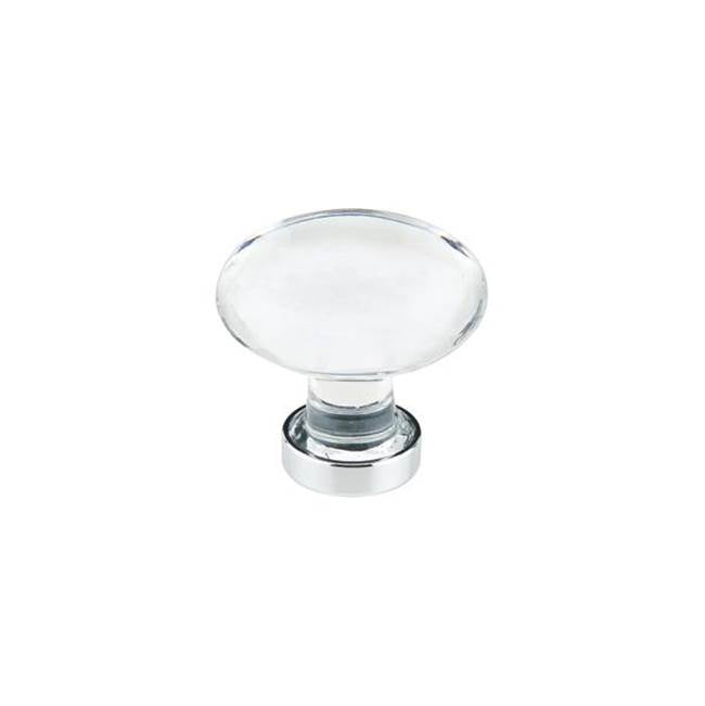 Emtek - Hampton Crystal Knob, 1-1/4'', US4 - Satin Brass