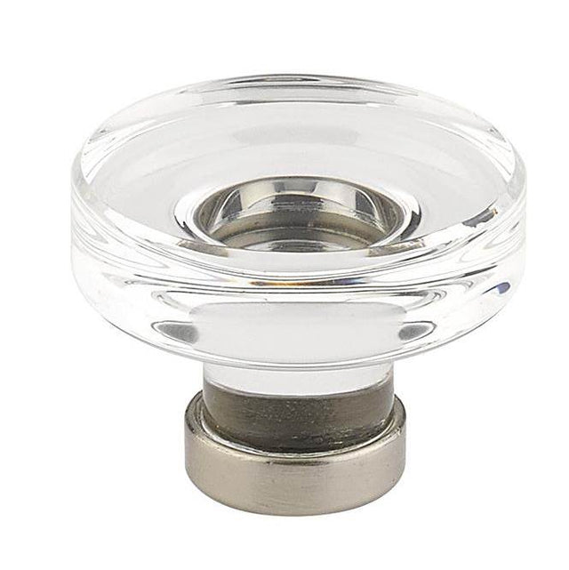 Emtek - Grayson Crystal Knob, Cabinet, 1-3/4'', US4 - Satin Brass