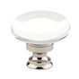 Emtek - Providence Crystal Knob, Cabinet, 1-3/4'', US4 - Satin Brass