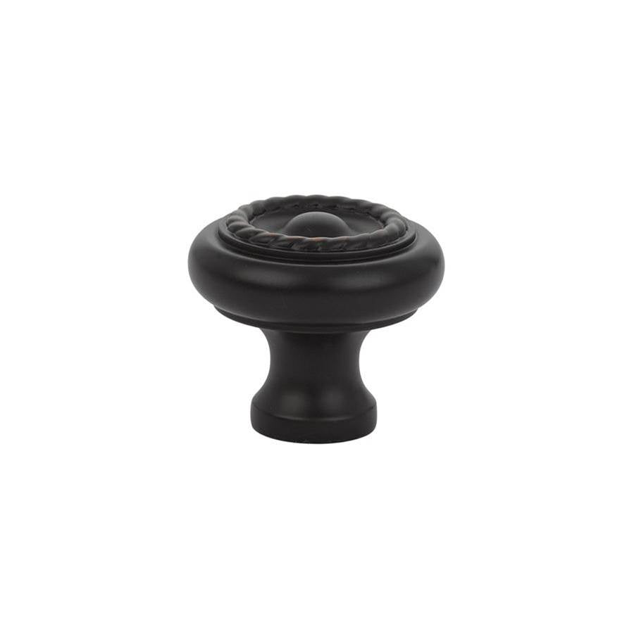 Emtek - Cabinet Knob, Brass Rope, 1'', US10B - Oil Rubbed Bronze