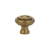 Emtek - Cabinet Knob, Brass Rope, 1-1/4'', US7 - French Antique