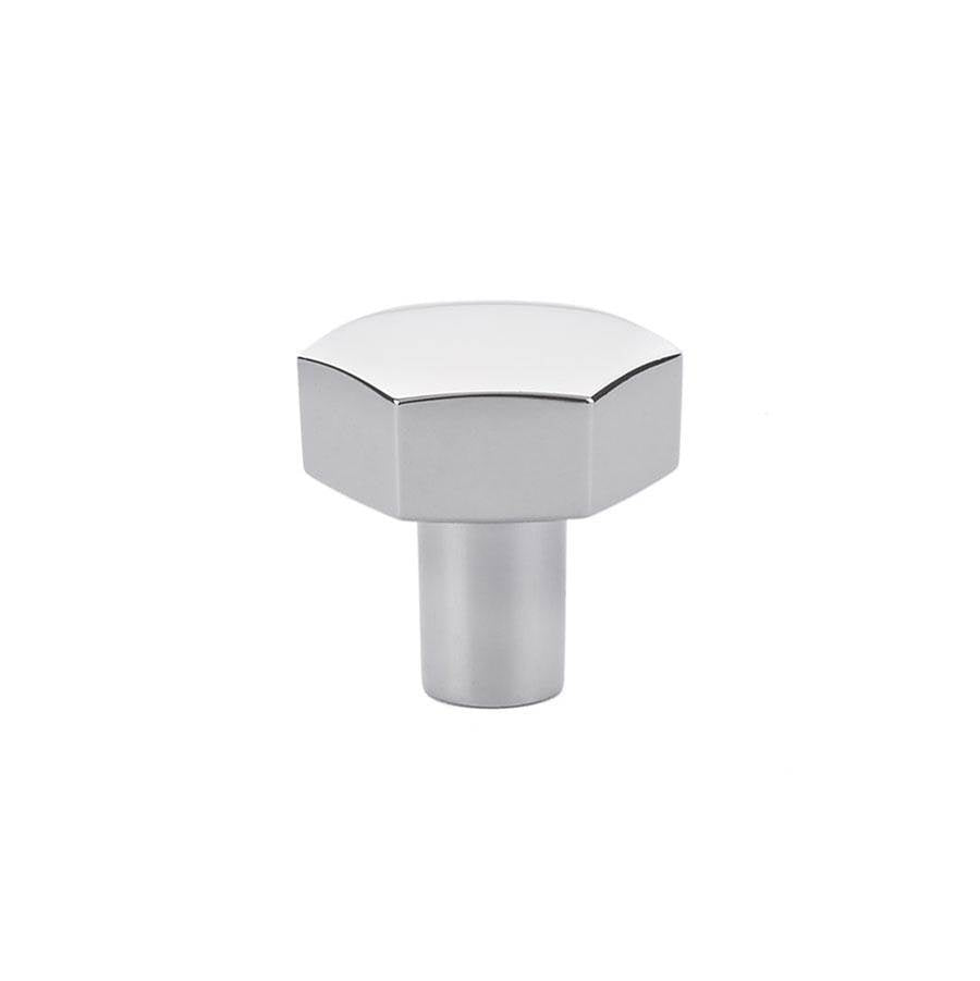 Emtek - Mod Hex Knob, Cabinet, 1-1/8'', US26 - Polished Chrome