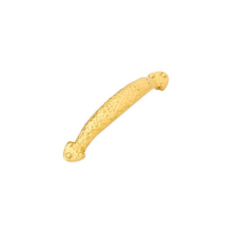 Emtek - Hammered Pull, 3-1/2'' C-C, US4 - Satin Brass