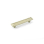 Emtek - Sandcast Bronze Pyramid Pull, 6'' C-C, TWB - Tumbled White Bronze