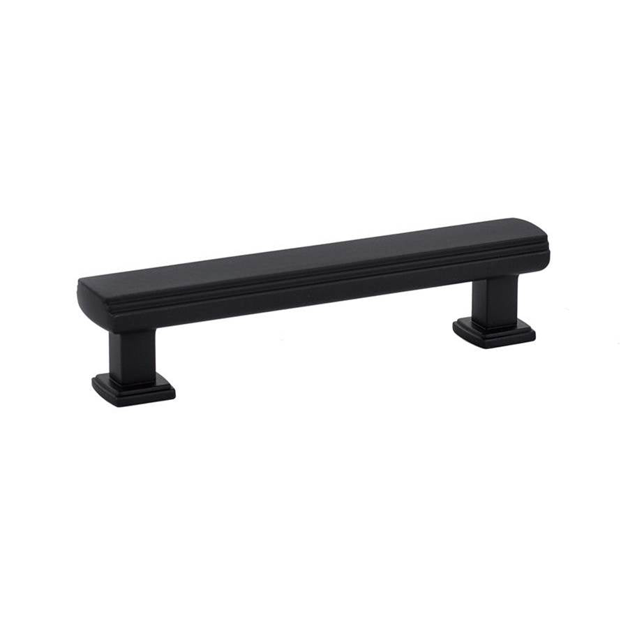 Emtek - Art Deco Pull, 4'' C-C, US19 - Flat Black