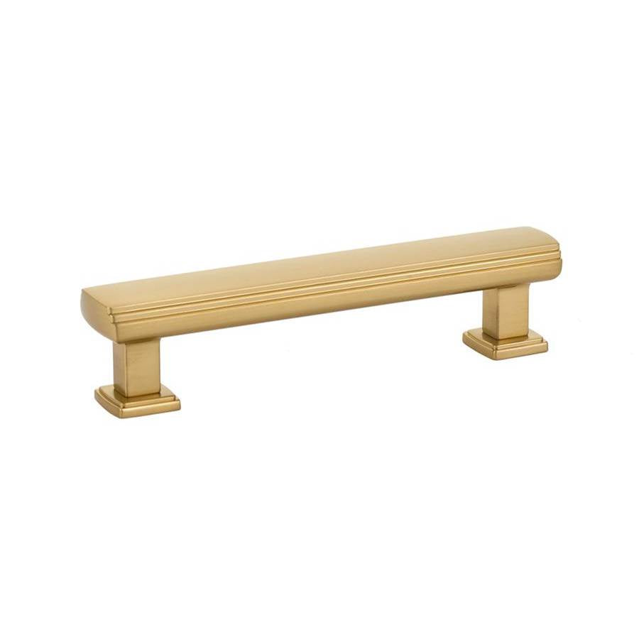 Emtek - Art Deco Pull, 4'' C-C, US4 - Satin Brass
